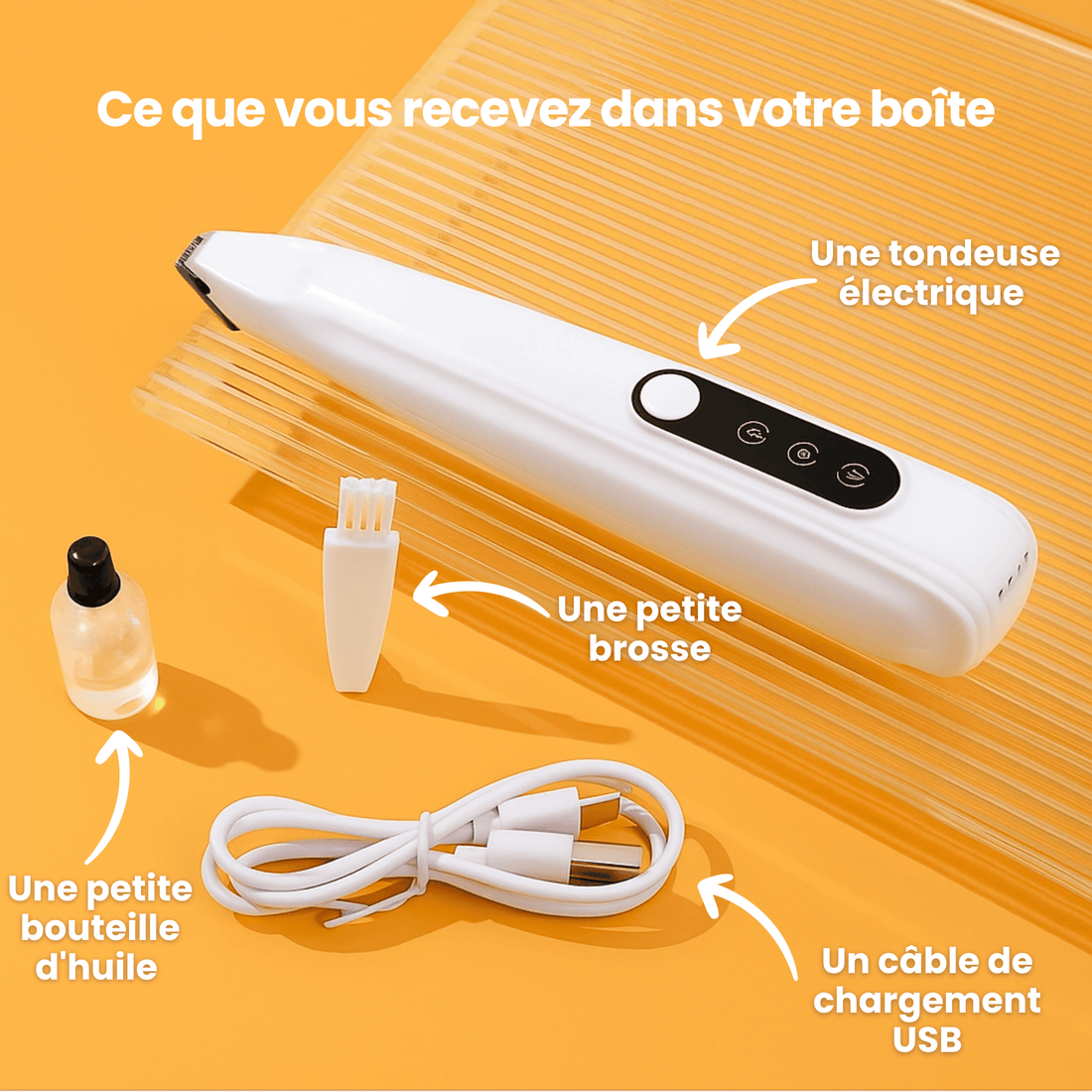 Tondeuse Silencieuse pour Chien Chatonia — Sans Fil