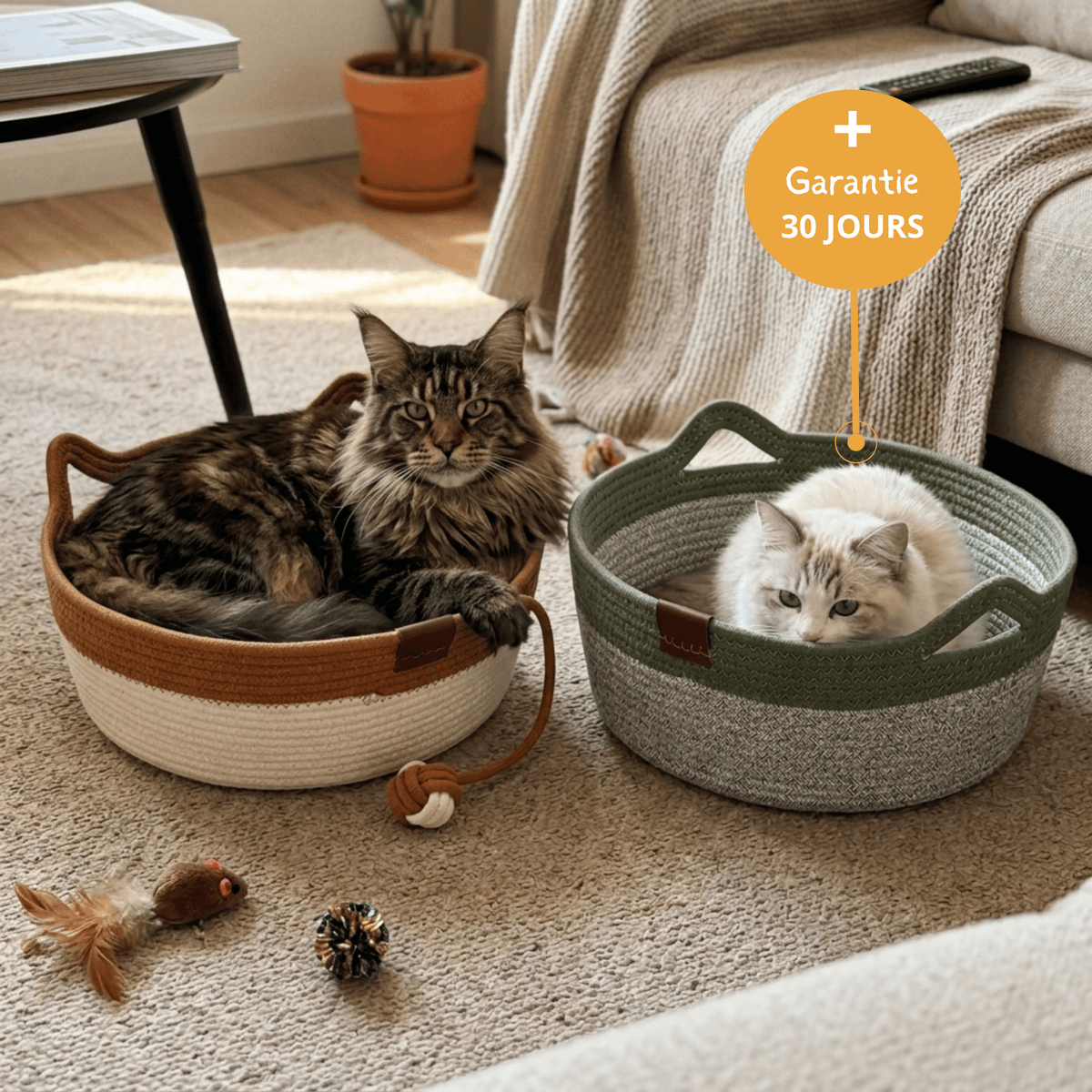 Le Nid Chatonia — Lit apaisant & griffoir naturel