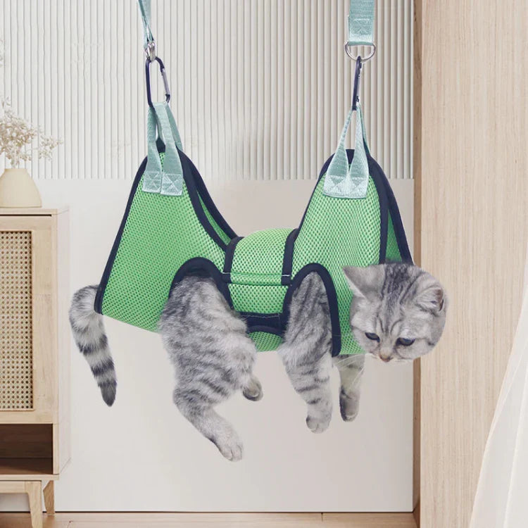 Harnais Hamac de Toilettage Anti-Stress Chatonia — Chat & Petit Chien