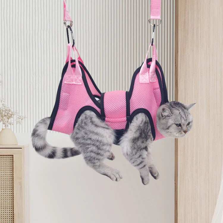 Harnais Hamac de Toilettage Anti-Stress Chatonia — Chat & Petit Chien