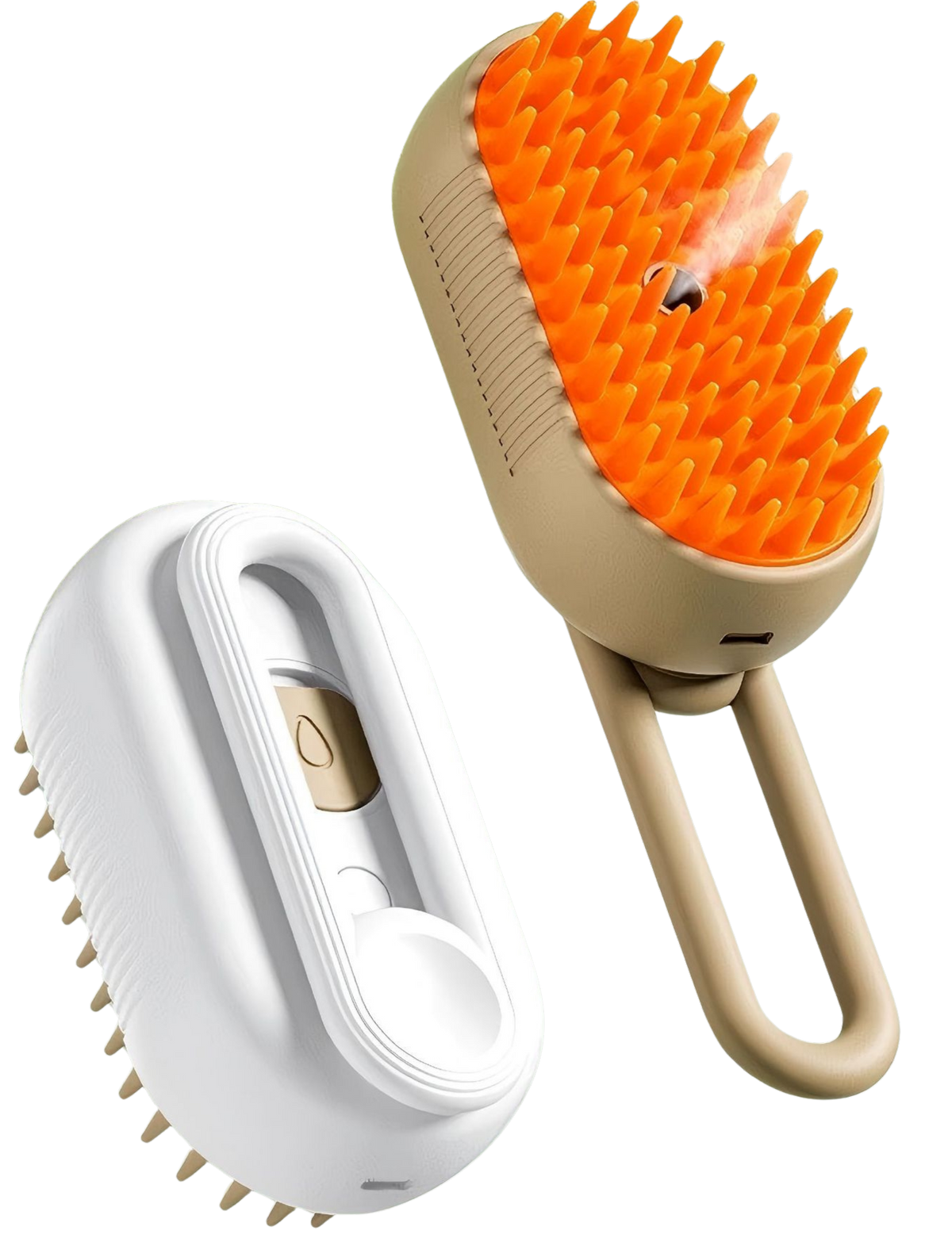Brosse Vapeur 3-en-1 Chatonia — Démêle, Nettoie & Masse