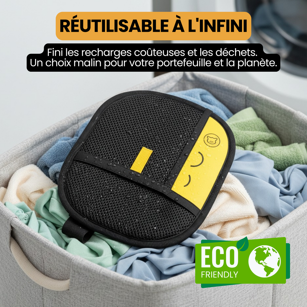 Gant Anti-Poils Chatonia — Brosse, masse et ramasse les poils