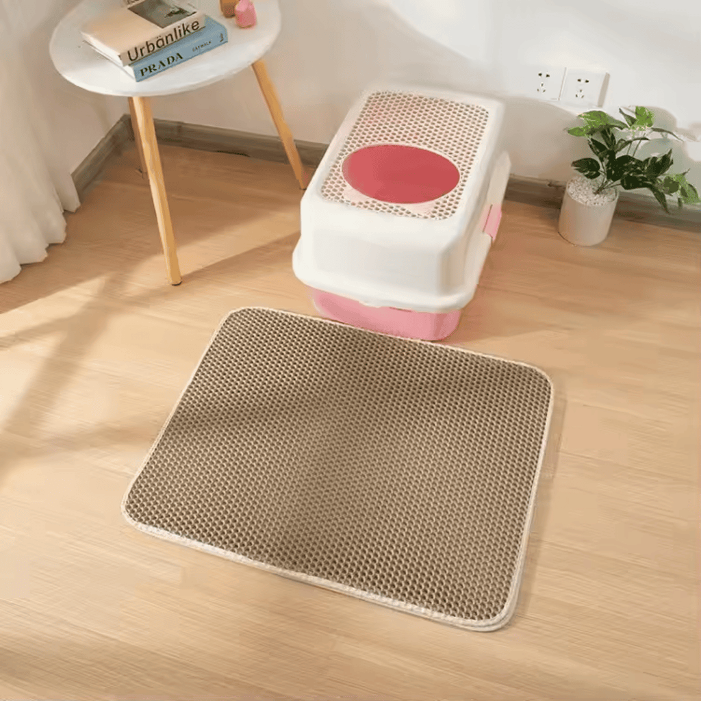 Tapis de Litière Double Couche Chatonia — Zéro grain dans la maison