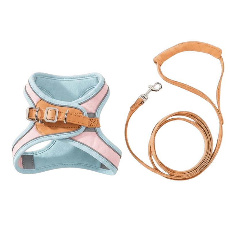 Harnais Anti-Fugue & Laisse Chatonia — Velours doux